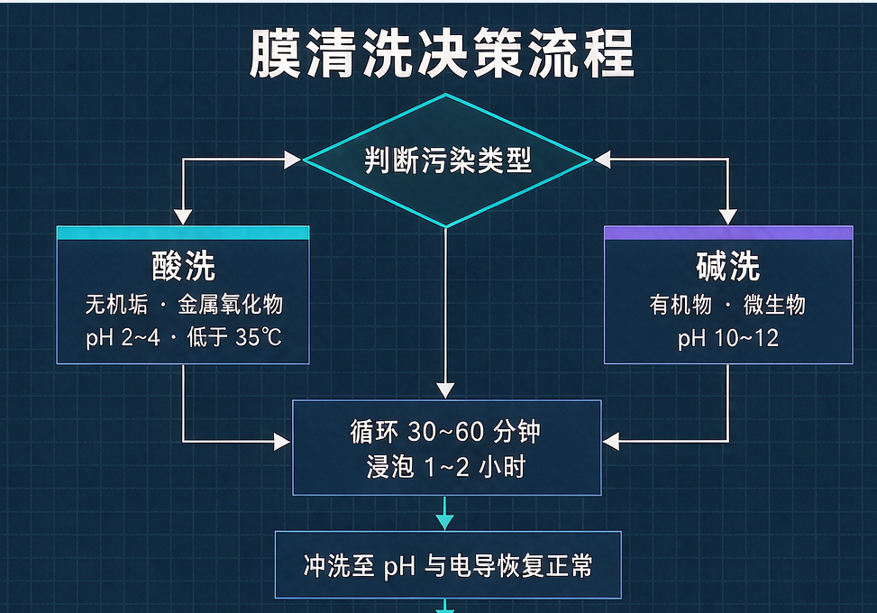 反渗透膜污染识别与清洗操作手册