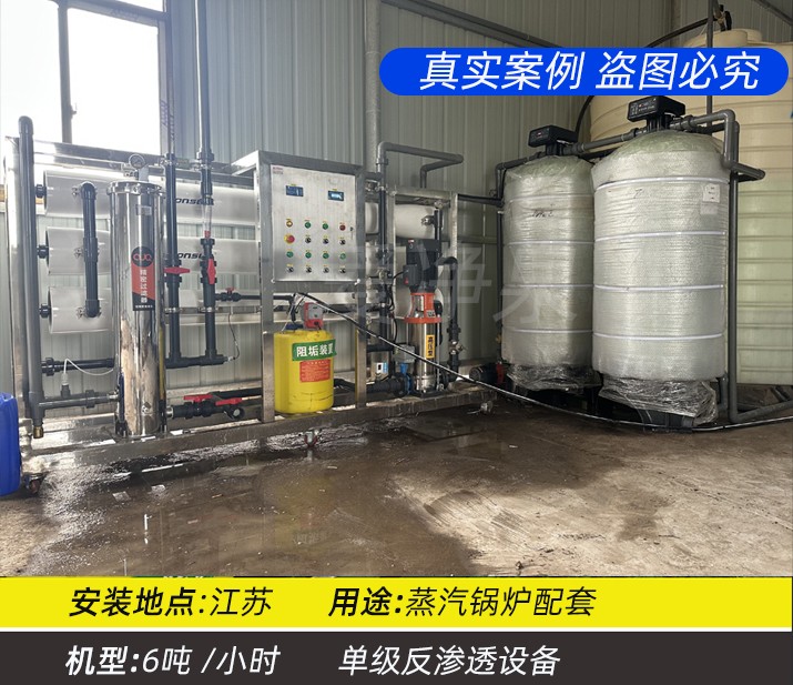 江苏 6吨/小时 单级反渗透纯水设备
